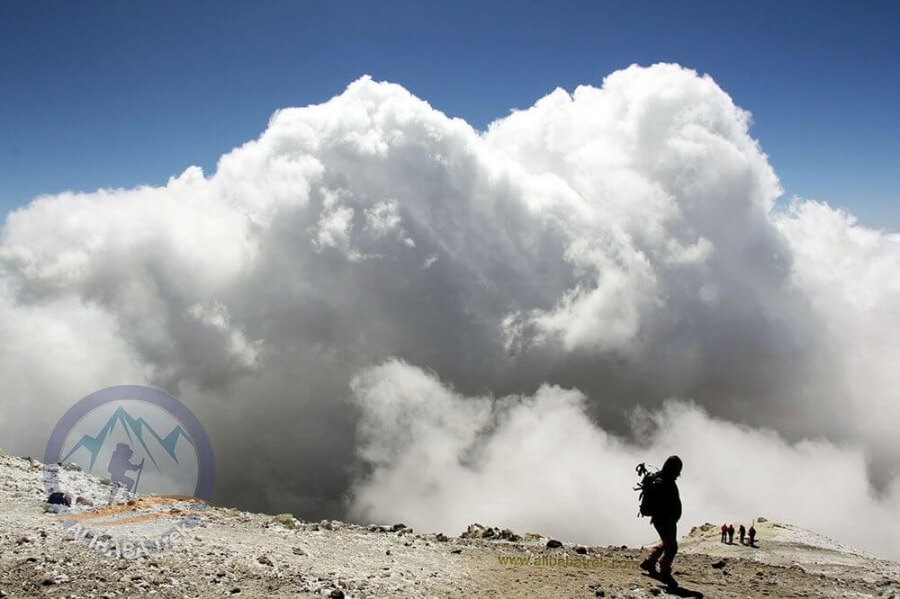 Alibabatrek climb damavand tour damavand trek cloud in damavand climbing