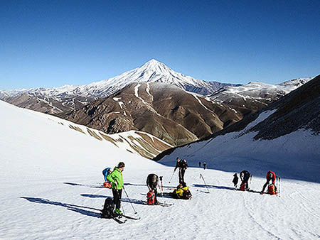 Alibabatrek mount damavand tour climb damavand trek damavand ski touring