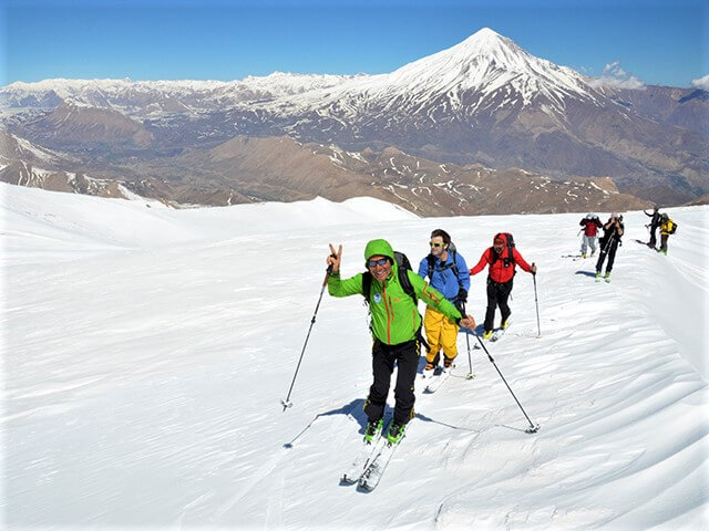 Mount Damavand Ski touring alibabatrek why ski in Iran - Iran ski tour - Iran ski resorts - Iran blogs