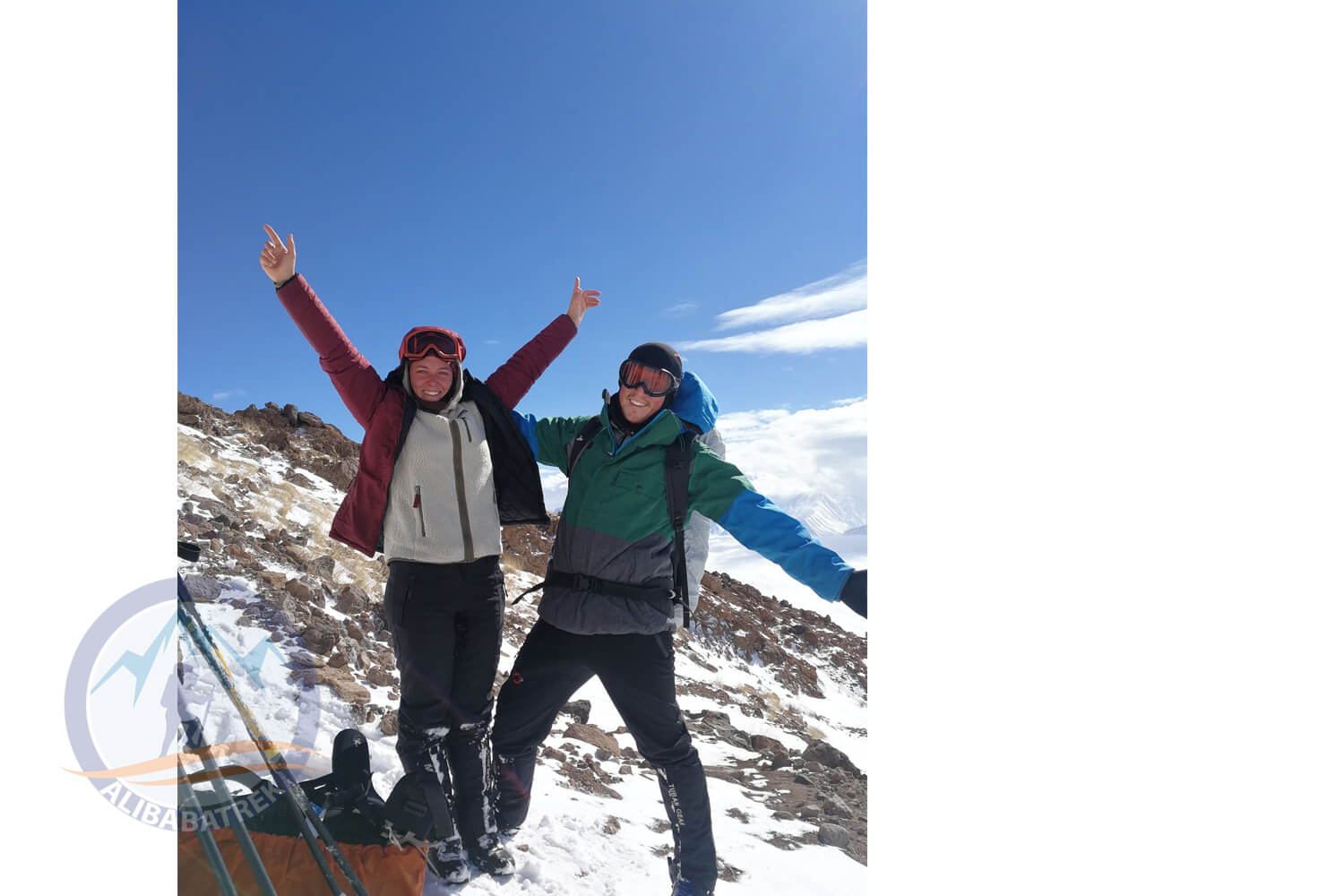 Alibabatrek top 3 summit of iran trekking tour mount damavand